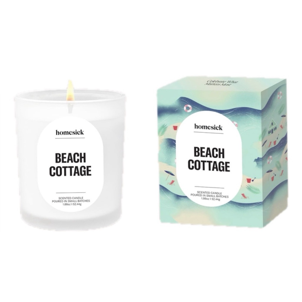 NIB Homesick Beach Cottage Scented Candle